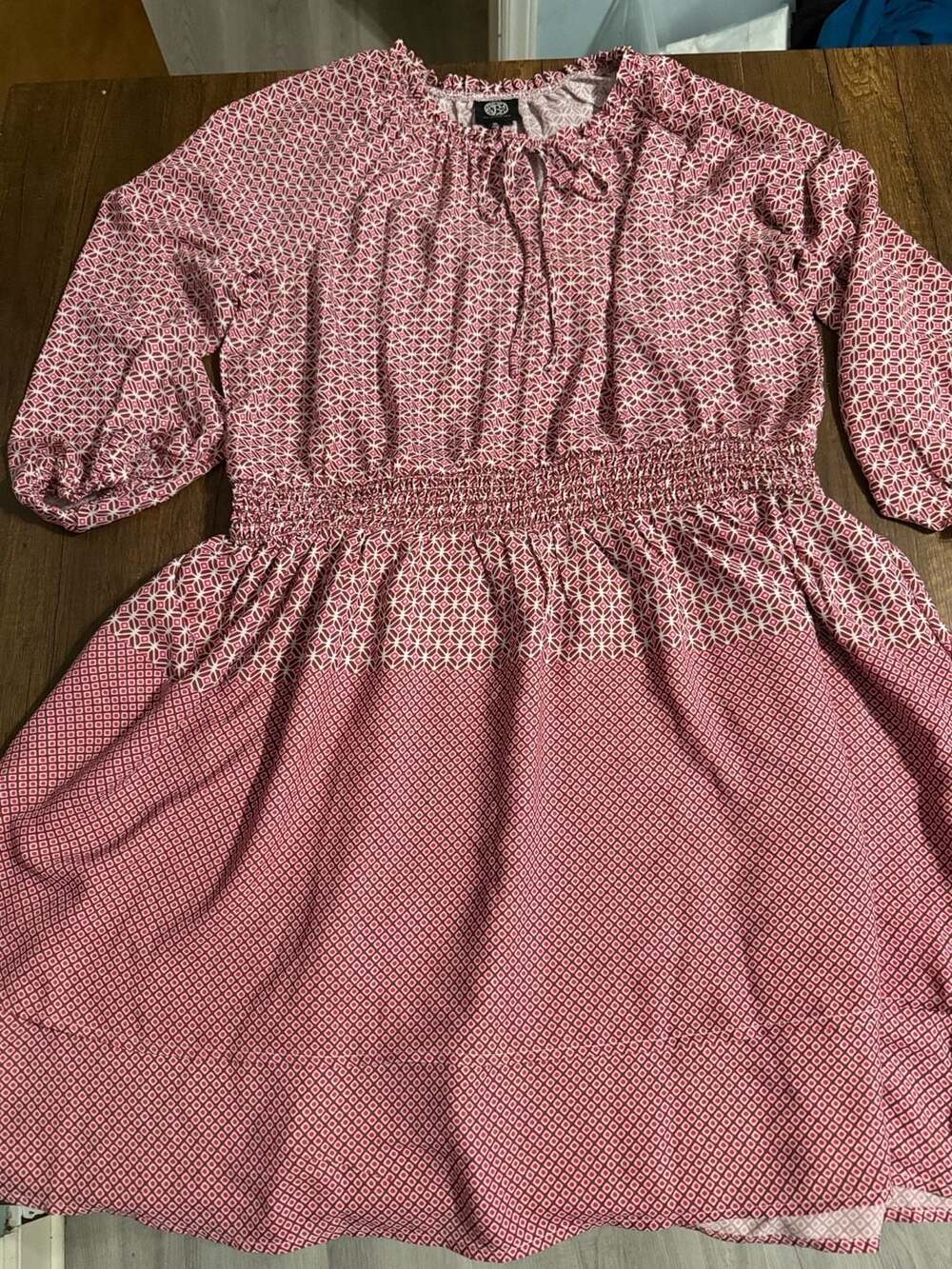 Vestido Bobeau estampado talla XL